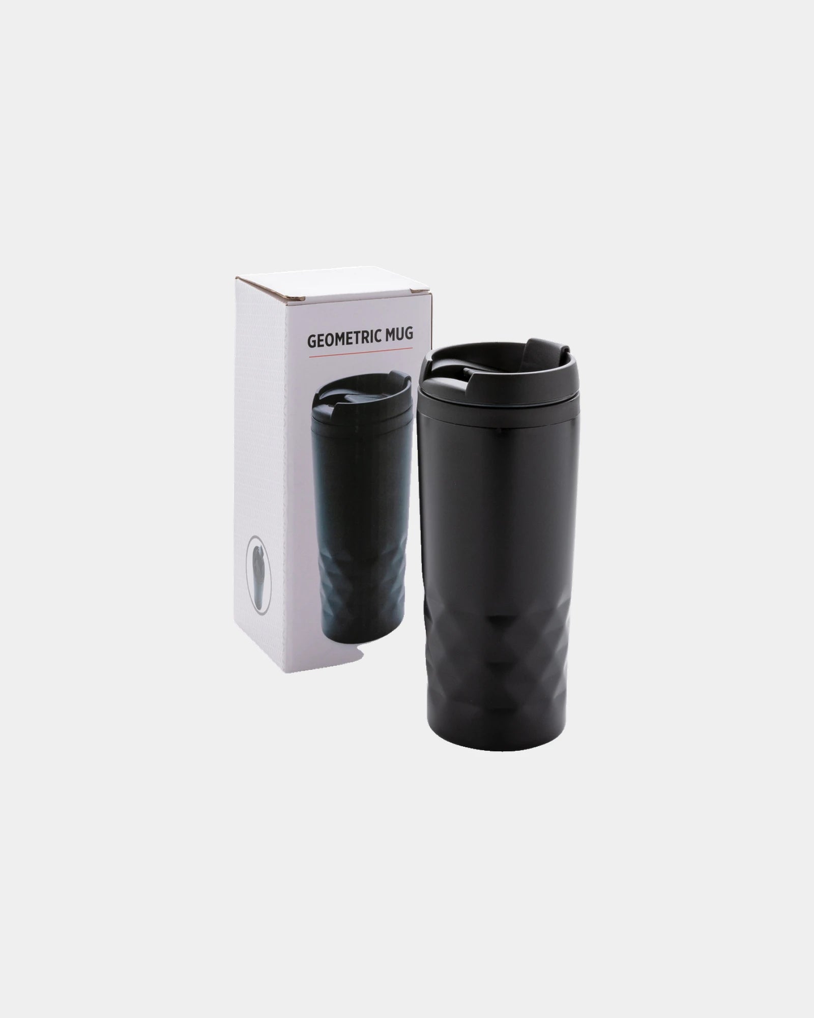 Mug géométrique acier inoxydable 300ml à personnaliser